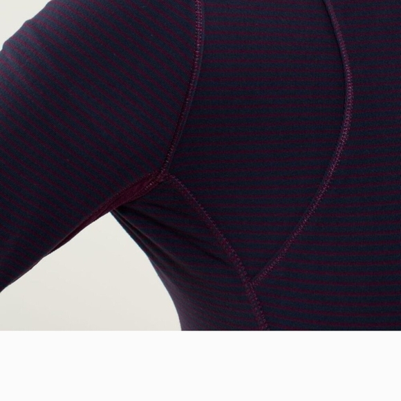 Lululemon Athletica Fitted Purple Red Long Sleeve Bodysuit - Picture 8 of 9